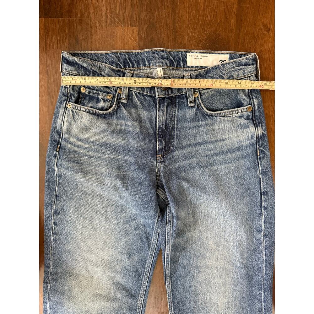 Rag & Bone Saige Low Rise Relaxed Straight Jeans Sz 26 Casual Denim Grunge - Picture 4 of 9